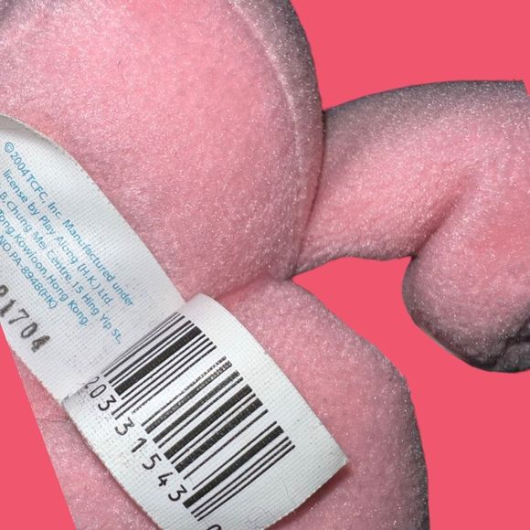 2004 Care Bear Cousins Collector Lotsa Heart Elephant Beanie Plush 8” - Picture 4 of 5